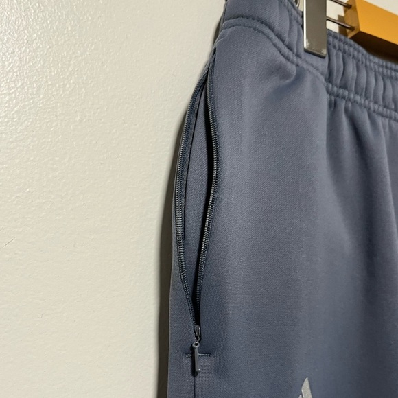 Adidas Men’s ClimaWarm Gray Track Pants Size L with Embroidered “H” & Eagle Logo - Picture 8 of 9